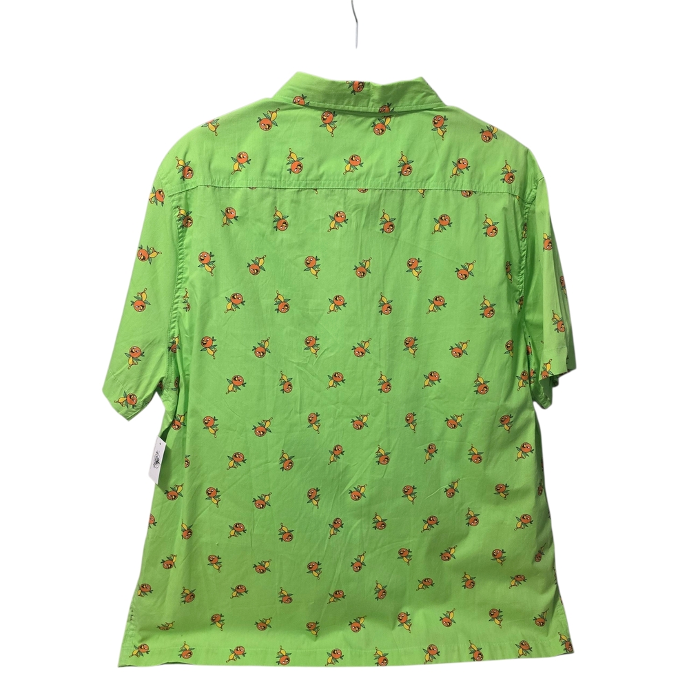Disney Parks  Green Button Down Camp Shirt with Orange Birds SZ XL NWT - Picture 2 of 6
